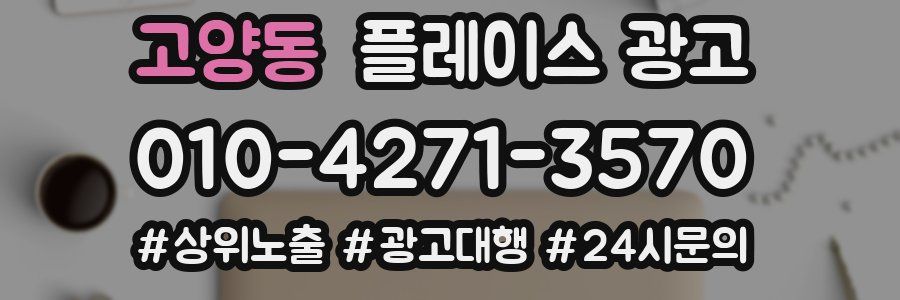 고양동 플레이스 광고