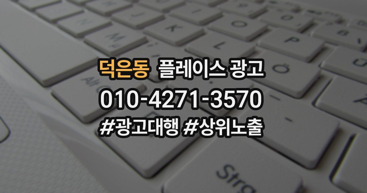 덕은동 플레이스 광고