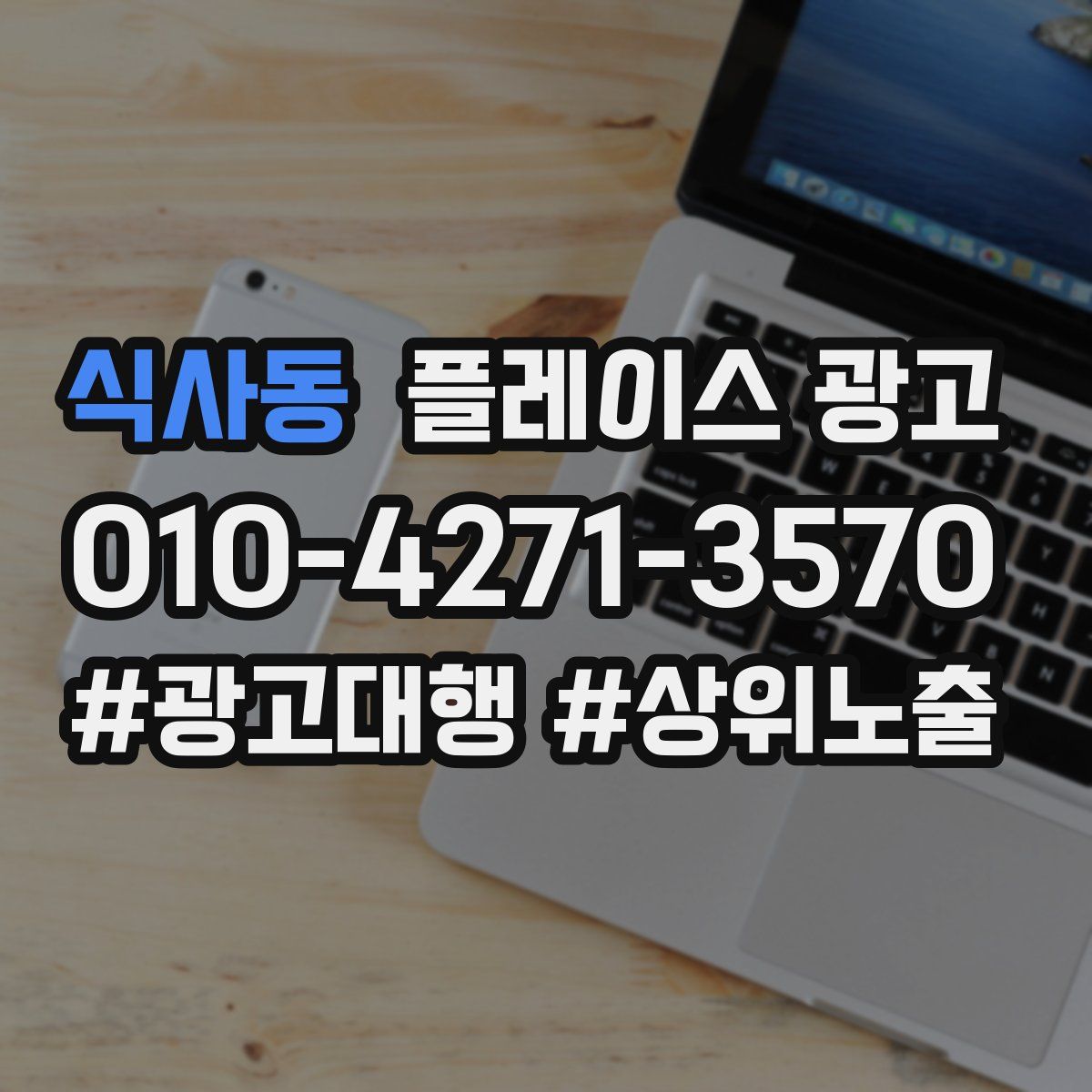 식사동 플레이스 광고