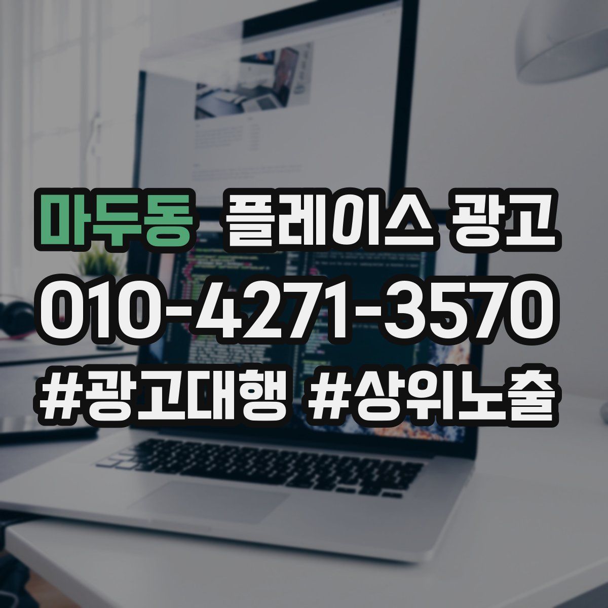 마두동 플레이스 광고