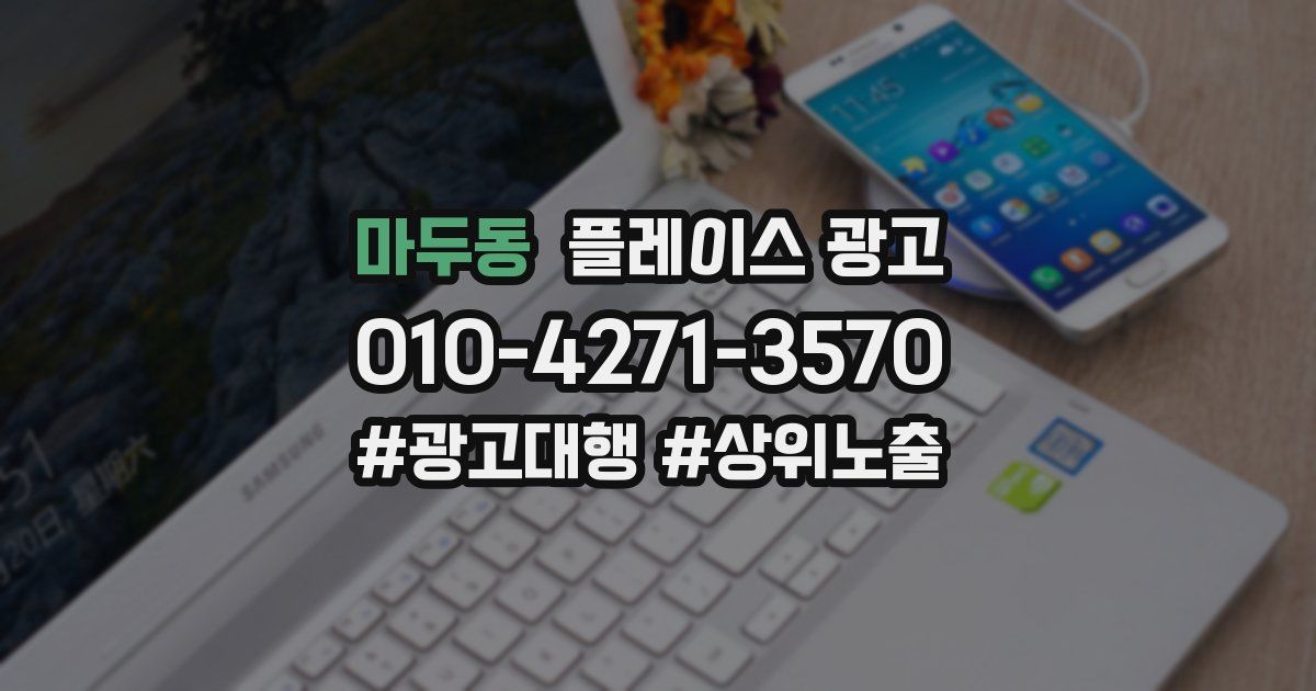 마두동 플레이스 광고