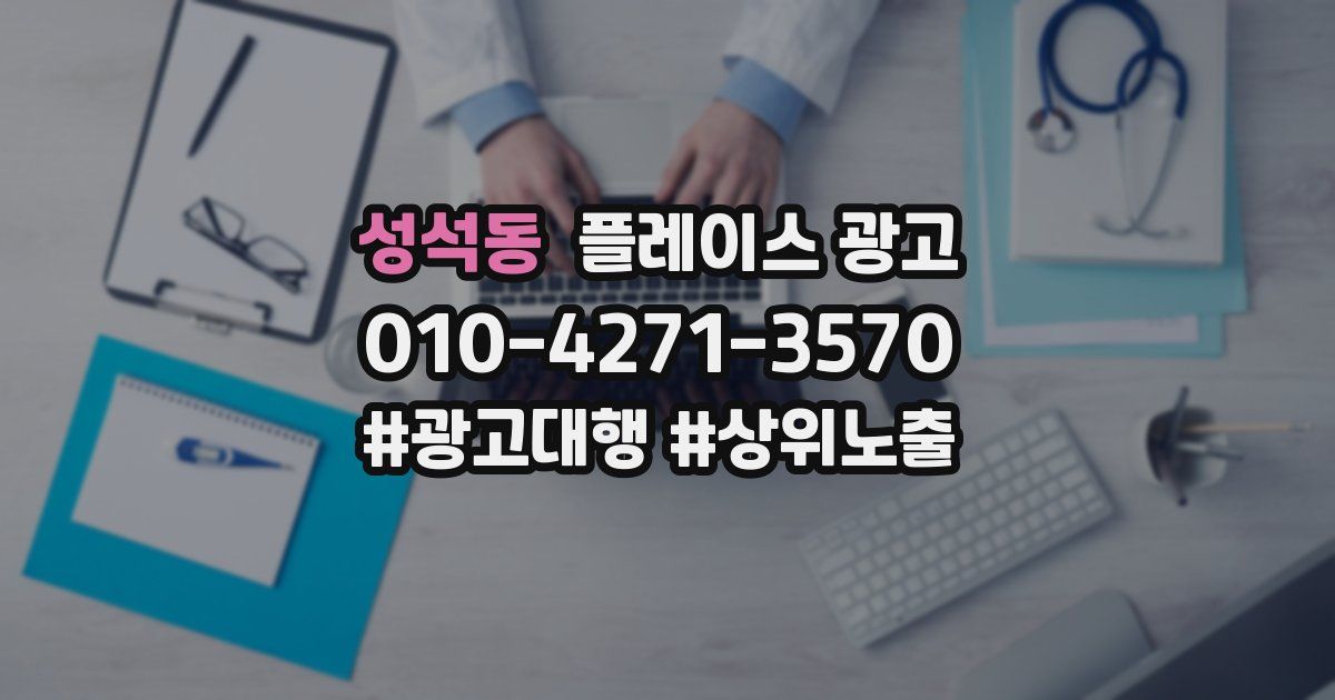 성석동 플레이스 광고
