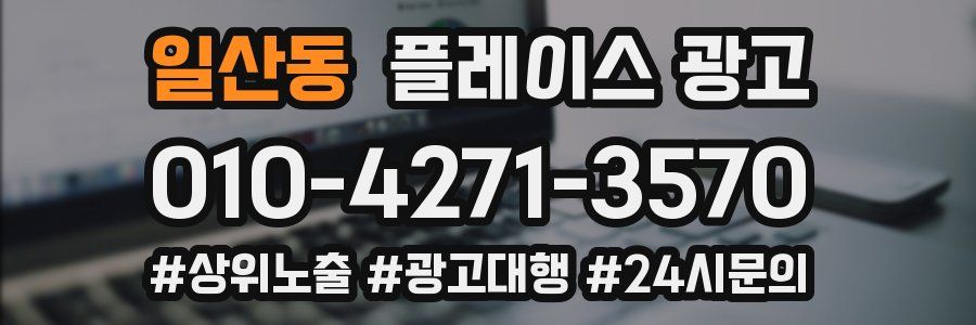 일산동 플레이스 광고