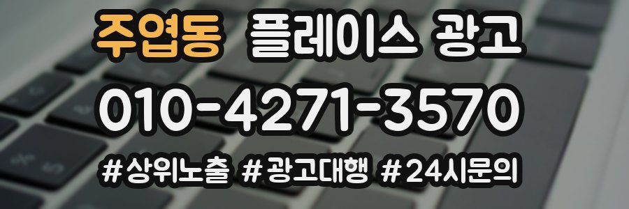 주엽동 플레이스 광고