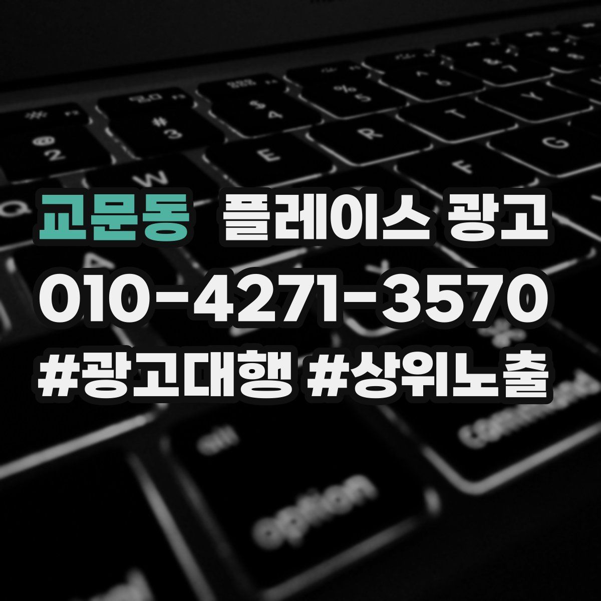 교문동 플레이스 광고
