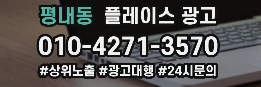 평내동 플레이스 광고
