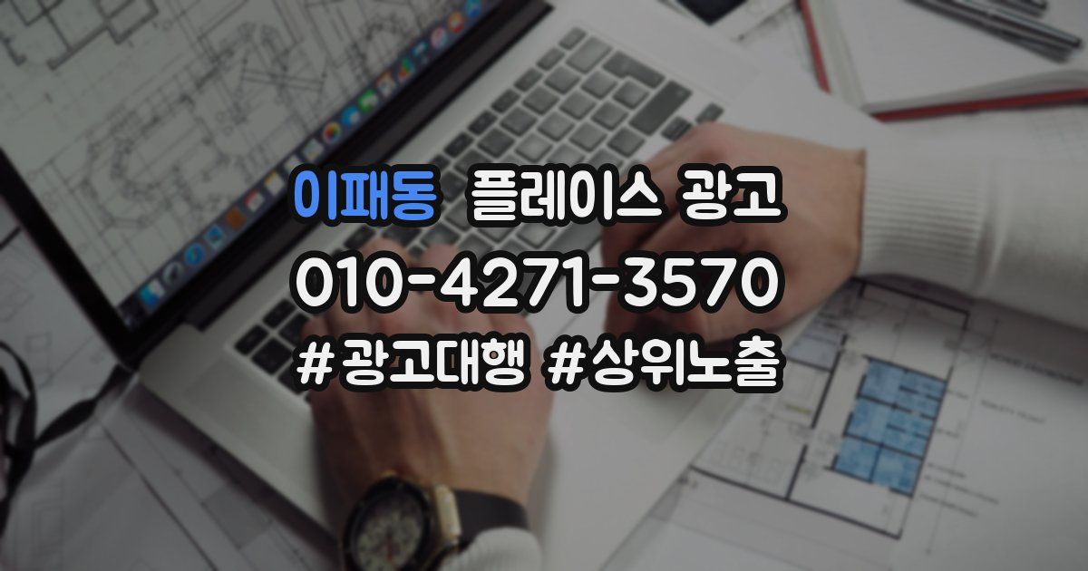 이패동 플레이스 광고