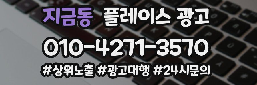 지금동 플레이스 광고