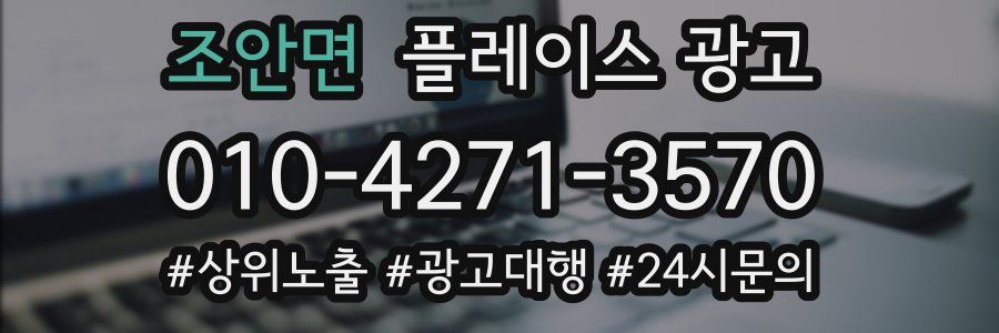 조안면 플레이스 광고