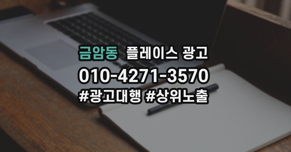 금암동 플레이스 광고