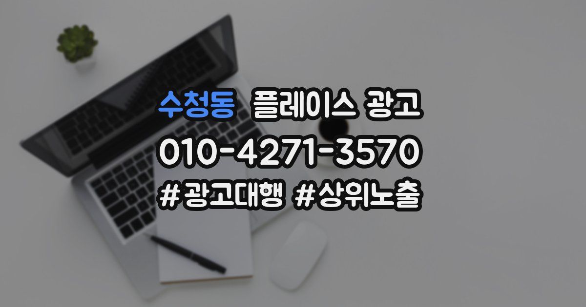 수청동 플레이스 광고