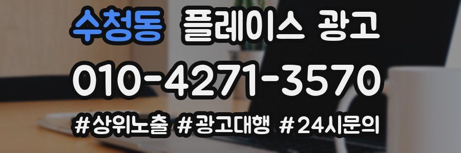 수청동 플레이스 광고