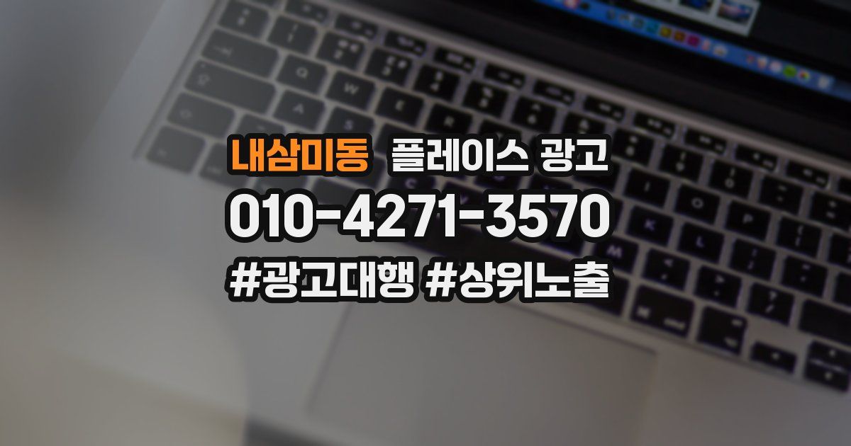 내삼미동 플레이스 광고