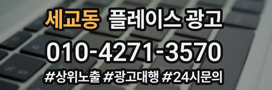 세교동 플레이스 광고
