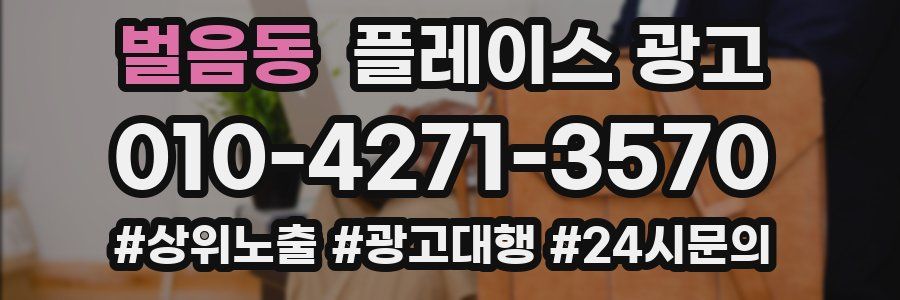 벌음동 플레이스 광고