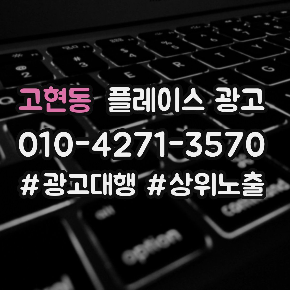 고현동 플레이스 광고