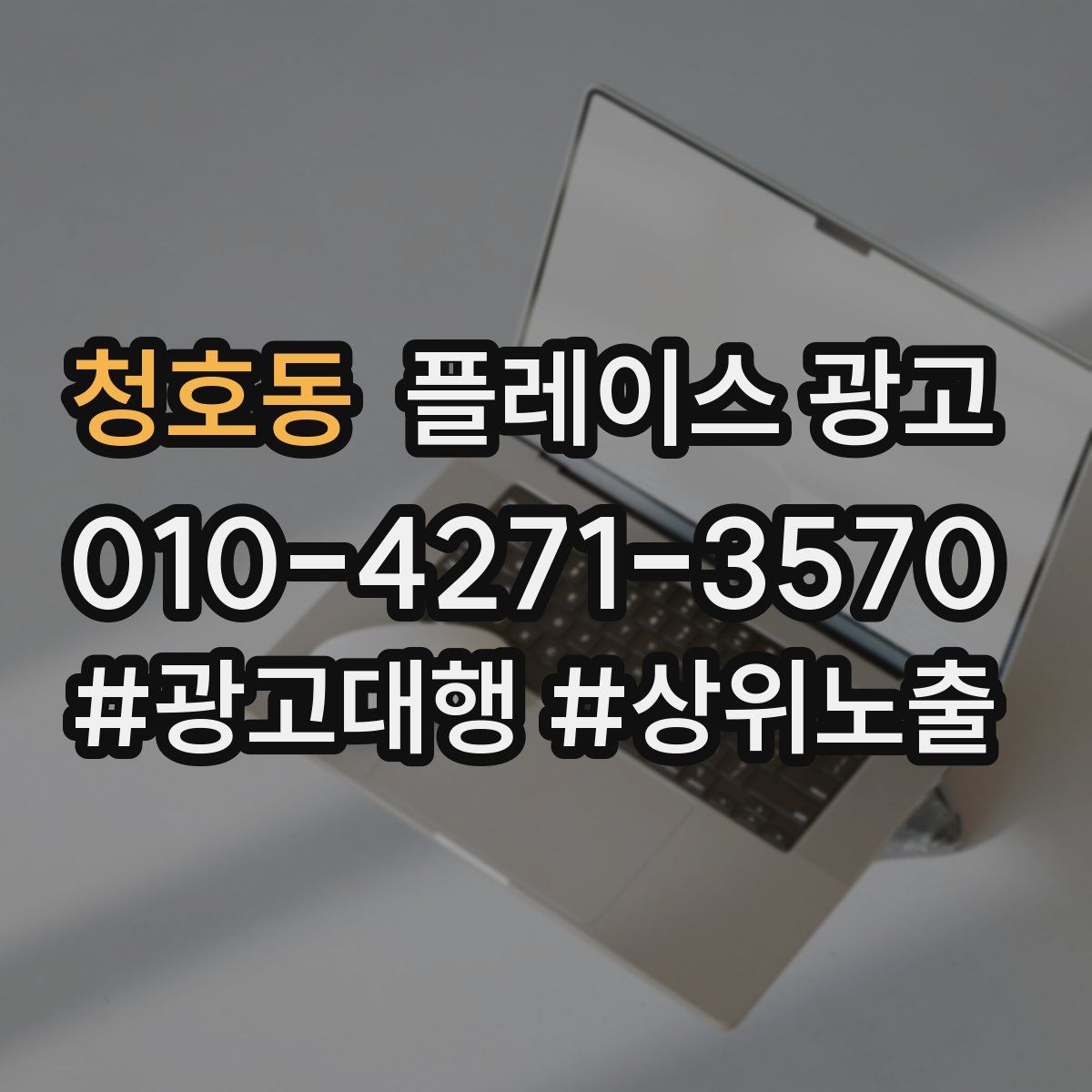 청호동 플레이스 광고