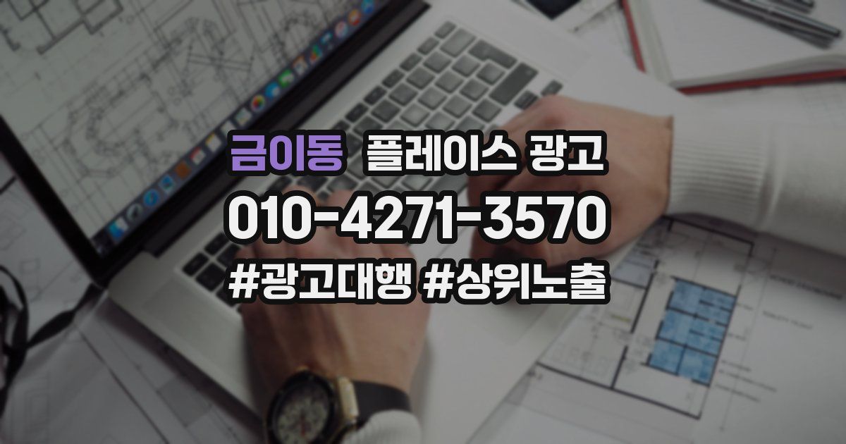 금이동 플레이스 광고