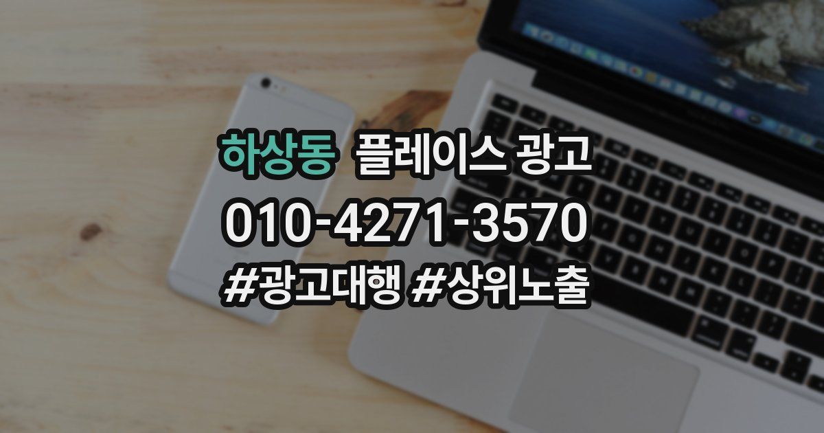 하상동 플레이스 광고