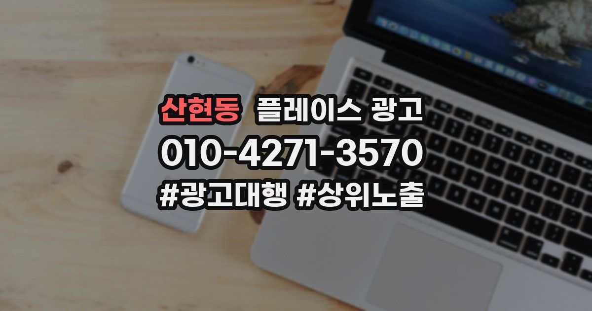 산현동 플레이스 광고