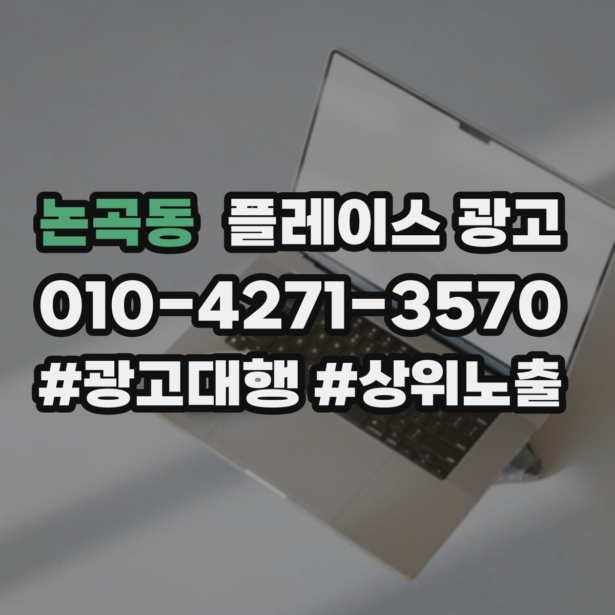 논곡동 플레이스 광고