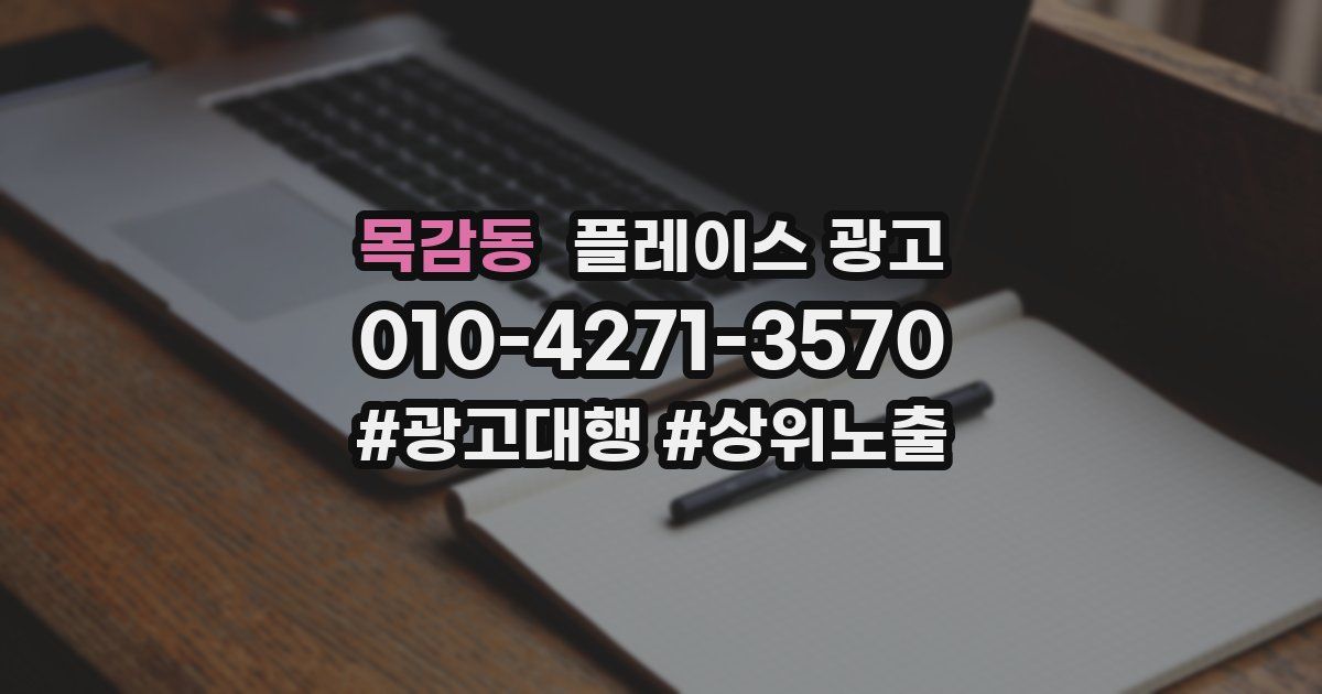 목감동 플레이스 광고