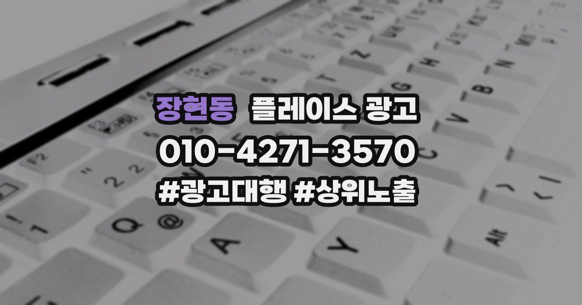 장현동 플레이스 광고
