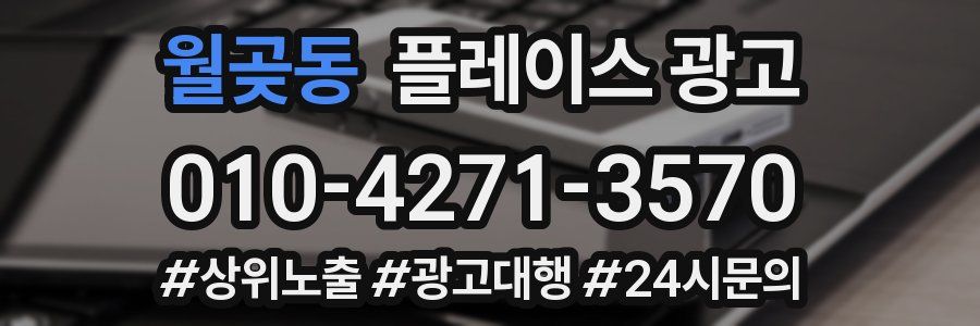 월곶동 플레이스 광고