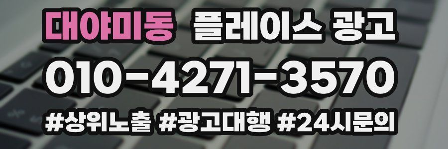 대야미동 플레이스 광고