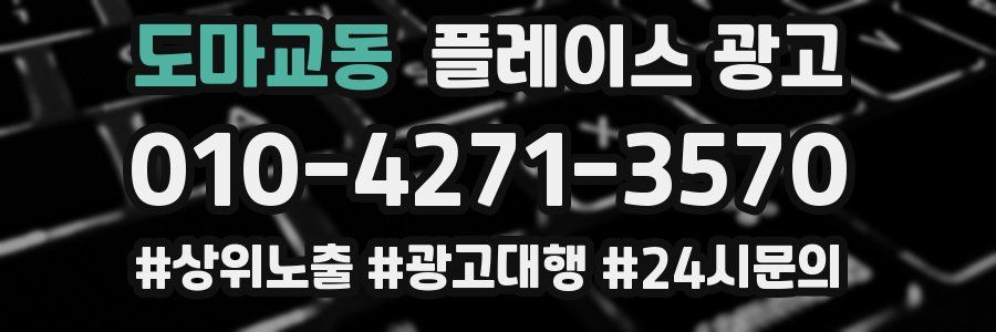 도마교동 플레이스 광고