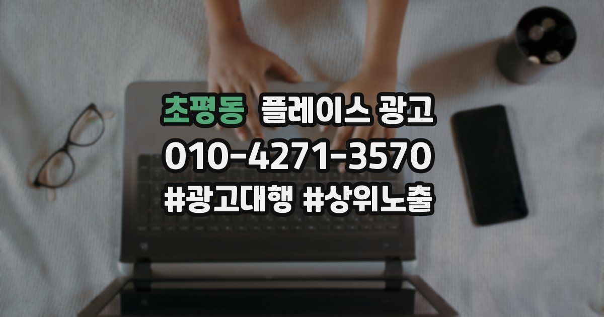 초평동 플레이스 광고