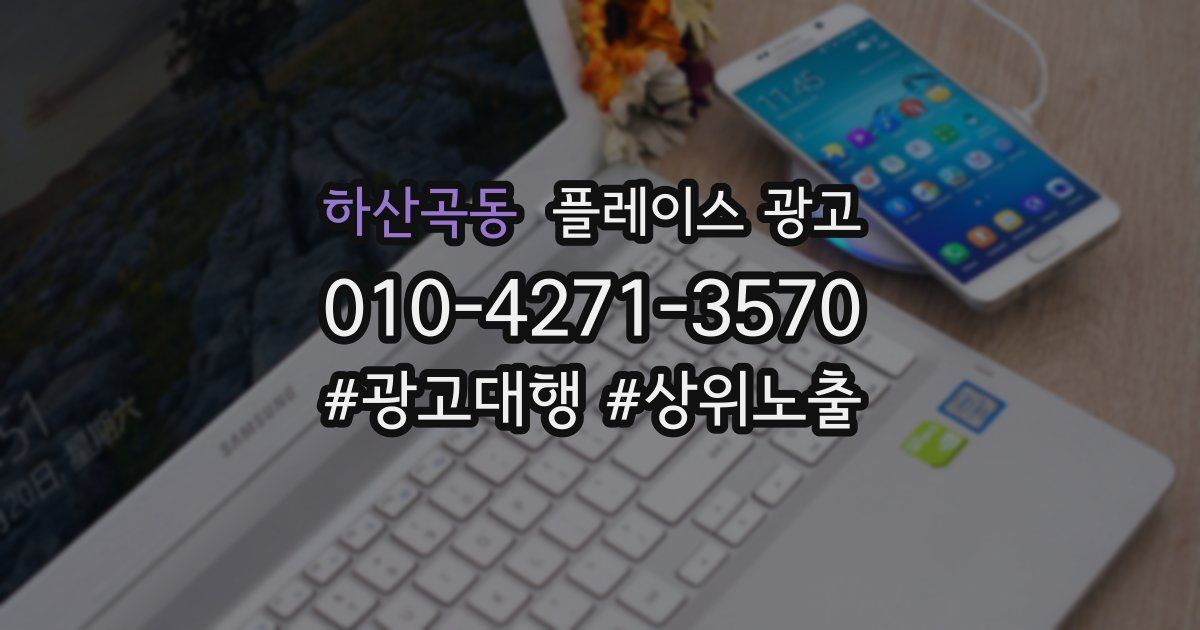 하산곡동 플레이스 광고
