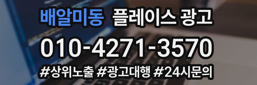 배알미동 플레이스 광고