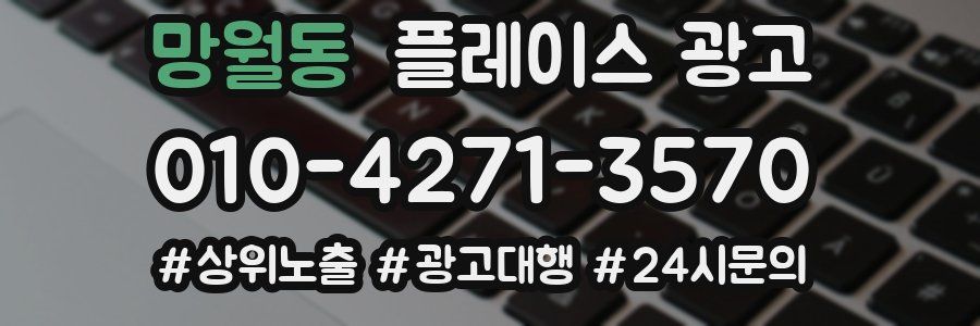 망월동 플레이스 광고