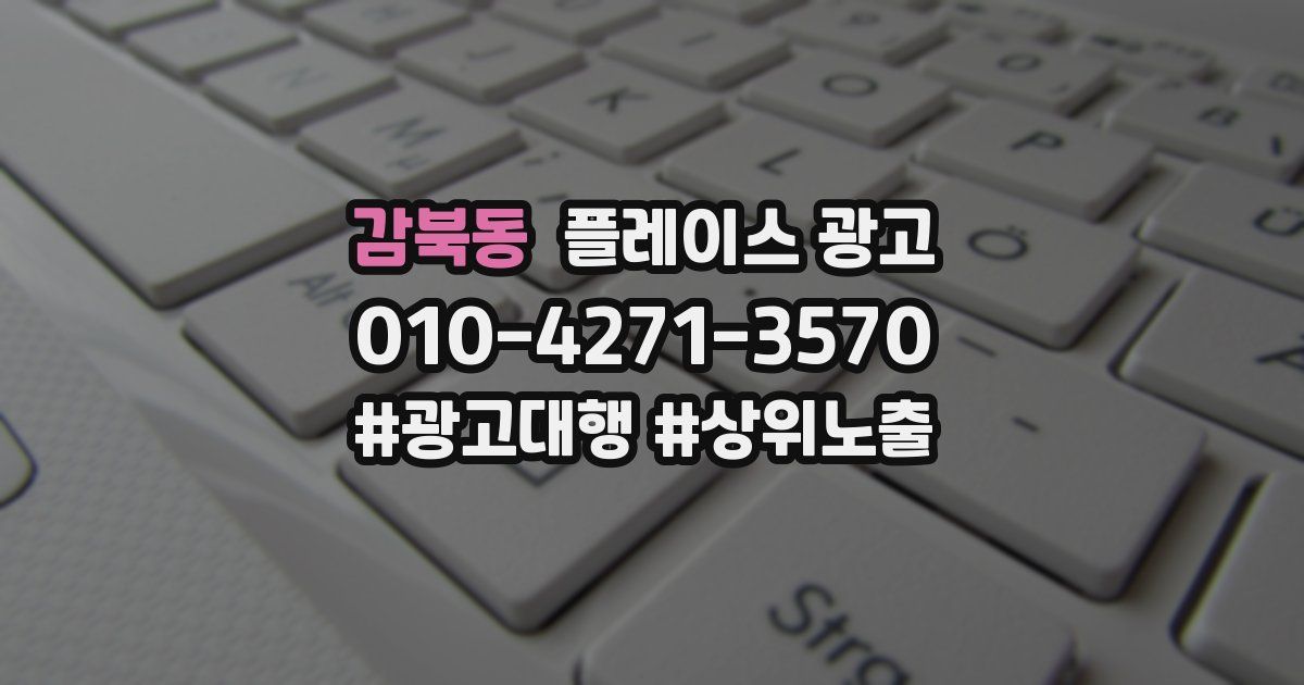 감북동 플레이스 광고