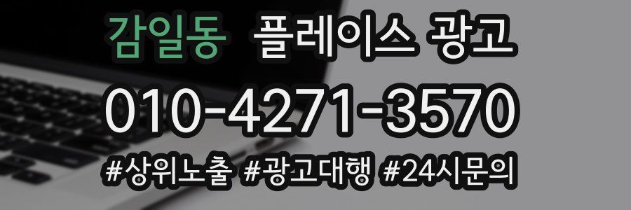 감일동 플레이스 광고