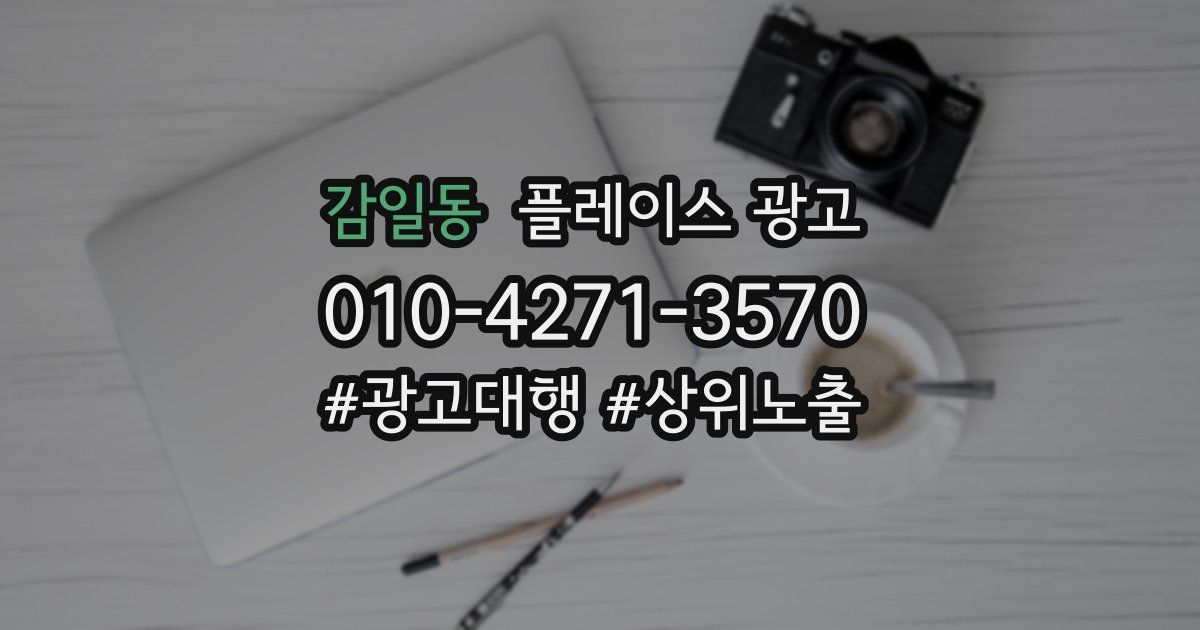 감일동 플레이스 광고