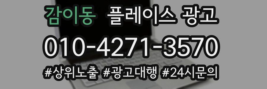 감이동 플레이스 광고