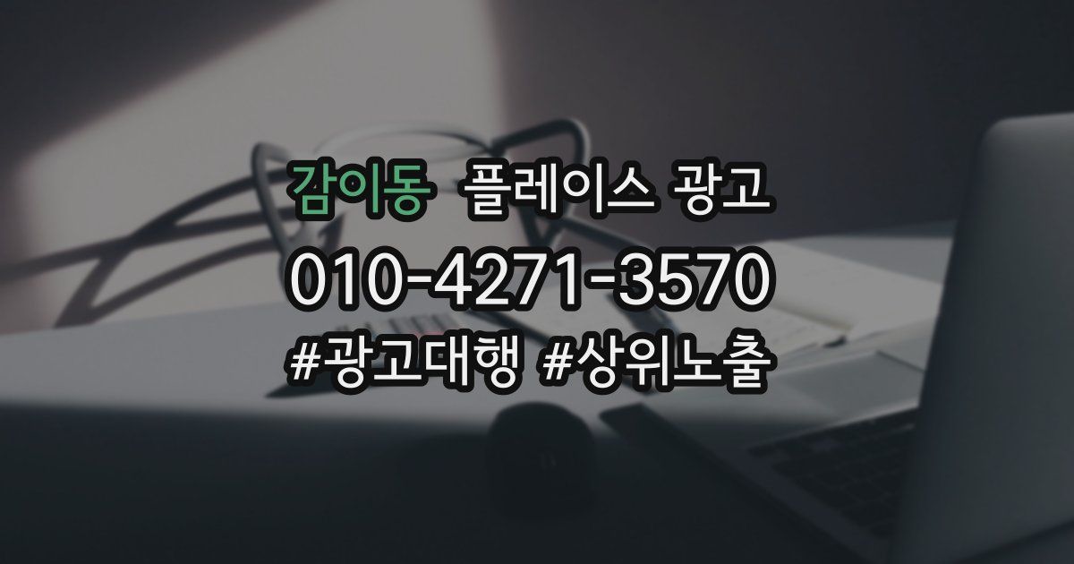 감이동 플레이스 광고