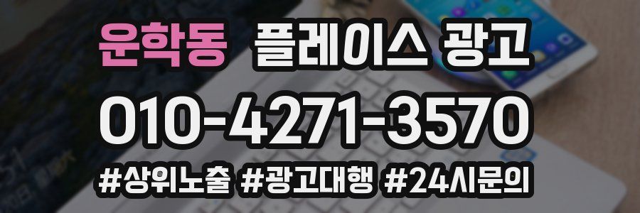 운학동 플레이스 광고