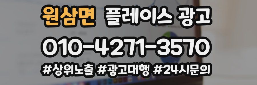원삼면 플레이스 광고