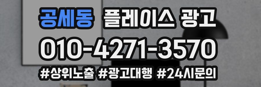 공세동 플레이스 광고