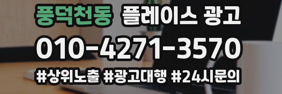 풍덕천동 플레이스 광고