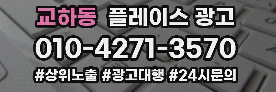 교하동 플레이스 광고