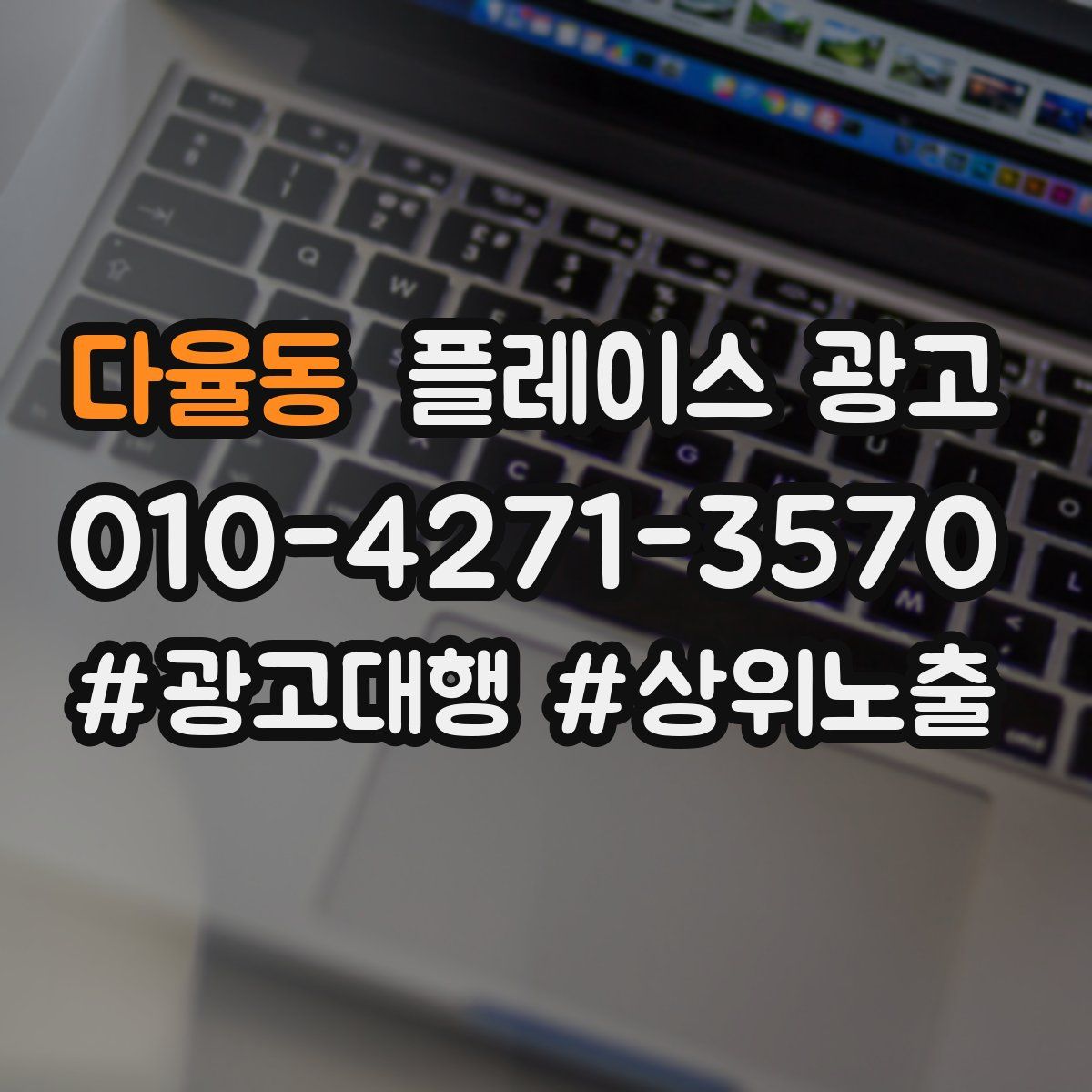 다율동 플레이스 광고