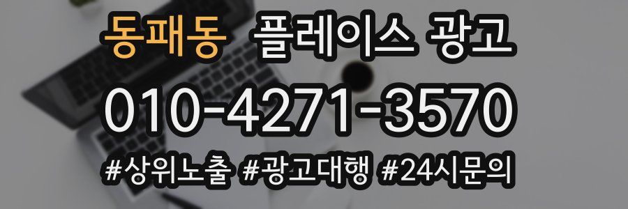 동패동 플레이스 광고