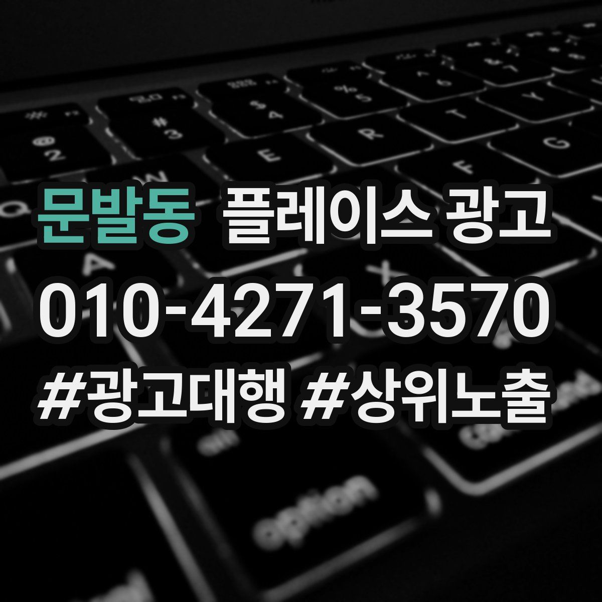 문발동 플레이스 광고