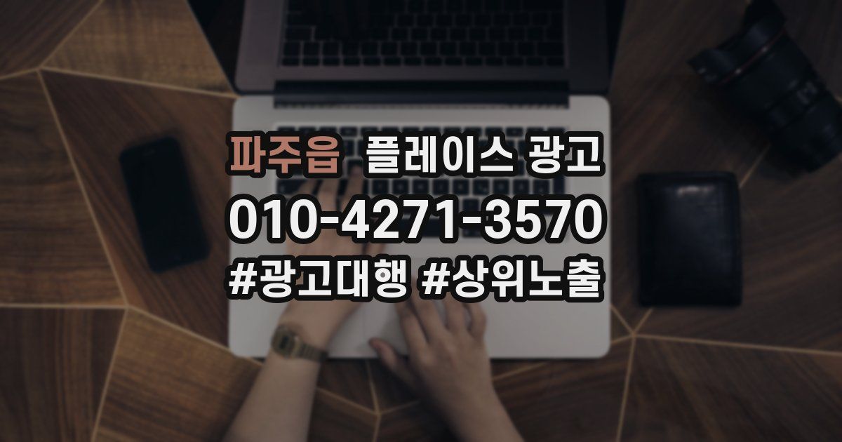 파주읍 플레이스 광고