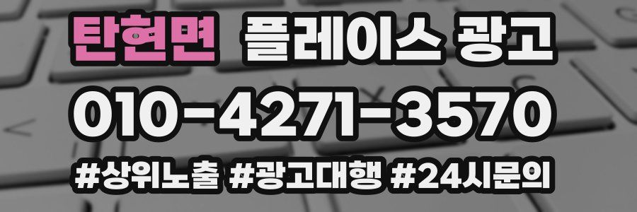 탄현면 플레이스 광고
