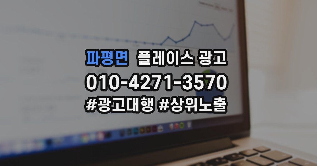 파평면 플레이스 광고